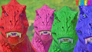 Tirex vs Carnivore Dinosaurs in Jurassic World Evolution  New Best Tirex Colour Skin Mods 🧟🦖 [upl. by Sato]