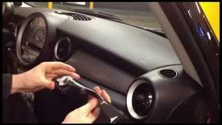 SuperClickCovers Dash Install 2010 Mini Cooper S [upl. by Llennaj]