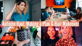 AUTUMN HAUL MAKING A PLAN amp HAIR MAKEOVER  WEEKLY VLOG [upl. by Notsehc]