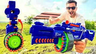 Automatic Blaze Storm Blaster Gun with 40 PCS Soft Bullet Unboxing  JMV TOYS [upl. by Twila99]