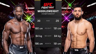 Jared Cannonier vs Nassourdine Imavov Full Fight  UFC Fight Of Night [upl. by Gawen]