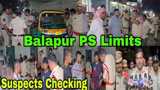 Balapur PS Limits Suspects Checking 2 Wheeler Bike 3 Wheeler AutoCar Without Number Plate Sezied [upl. by Elnukeda]