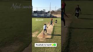 Wahab to hanif at swabi ground cricket foryou cricketlover swabi grounded [upl. by Korry]