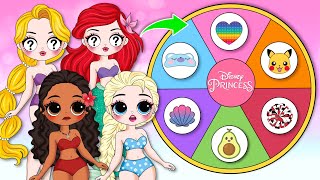 Paper Story  How To Make Disney Princess in Outfit Part Fashion Growing Up Full In Real Life [upl. by Lurline]