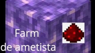 Tutorial como fazer uma farm de ametista minecraft 120 [upl. by Ecnarrat]