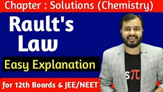 What is Raults Law  Class 12  Chemistry  Alakh Pandey Sir  Alakh Sir Highlights [upl. by Einotna823]