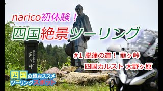 【narico四国初体験！】三崎港～険道を走って韮ヶ峠～四国カルスト大野ヶ原へ【Vstrom650】【SR400】 [upl. by Aihpledalihp]