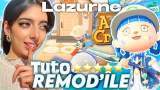 J’AI DÉJÀ LE REMOD’ÎLE en 1 SECONDE 💫  LAZURNE dans ANIMAL CROSSING NEW HORIZONS 70 extra bg [upl. by Lumbard856]