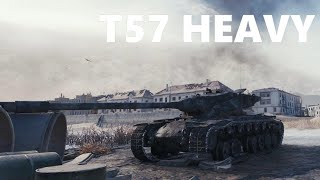 T57 HEAVY psycho machine gun showing how its done 8Kills wot complete 4K [upl. by Lyram]