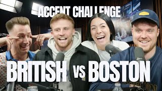 British vs Boston Accent  BRITS AMERICA [upl. by Ylyl850]