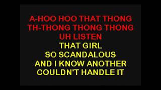 Sisqo  Thong Song Karaoke [upl. by Lynelle186]