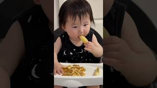 Baby Valerie can’t wait to eat babyvalerie hungrybaby adorable baby eating moment cute baby voices [upl. by Shirline473]