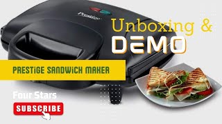 Prestige Sandwich Maker Review Demo  How to use electric sandwich toaster PRESTIGE Model PGMFD [upl. by Nordek116]