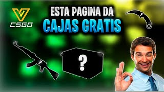 ESTA PAGINA TE REGALA CAJAS GRATIS🤩  VVCSGO [upl. by Sydalg]