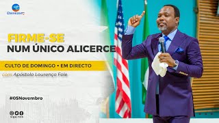 FIRMESE NUM ÚNICO ALICERCE  CULTO DE DOMINGO  EM DIRECTO  05112023 [upl. by Bledsoe559]