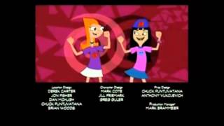 Phineas and Ferb  Season 1 End Credits [upl. by Esinek]