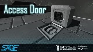 Space Engineers Access Door Mod [upl. by Nonnad]