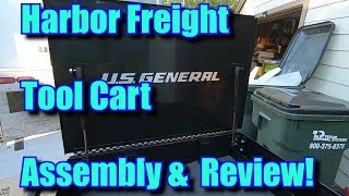 Harbor Freight 5Drawer Cart Pickup Assembly amp Review [upl. by Dric324]