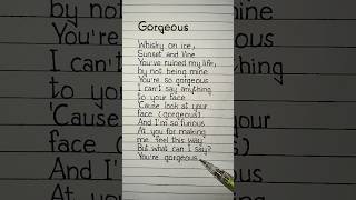 taylor swift gorgeous lyrics gorgeous taylorswift lyrics [upl. by Ynnoj]