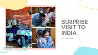 Surprise Visit to India 🤩😱🇮🇳✈️  Ankita Chhetri  Vlog [upl. by Esirec]