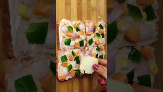 Bread Pizza 😋 youtubeshorts shortvideo like foodie cooking video viralshorts trending [upl. by Wyatan758]