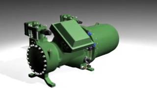 BITZER Compact Screw Compressor load unload system 1 [upl. by Rillis]