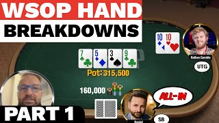 Hand Breakdowns Strategy and Analysis from the 2021 WSOP Part 1 [upl. by Binette263]