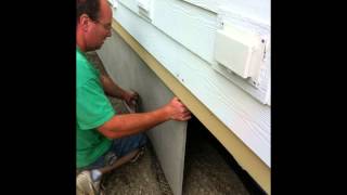 Duraskirt Panel Installation  Mobile Home Skirting 3604199909 [upl. by Hippel]