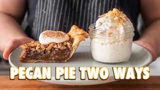 The Easiest Pecan Pie Ever 2 Ways [upl. by Nnylatsyrc997]