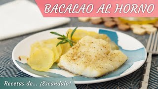 BACALAO AL HORNO con patatas y cebolla muy fácil y rico [upl. by Belinda]