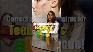 Skincare Regime For Acne In Teenagers  Dermatologist Speaks trendingshorts [upl. by Ikcim384]