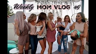 WEEKLY MOM VLOG 9  BABY SHOWER GALORE  Boy baby shower ideas 2018 [upl. by Arriec]