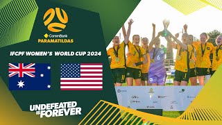 Match Highlights  CommBank ParaMatildas v USA  IFCPF Womens World Cup 2024 Final 🏆 [upl. by Block]