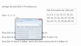 Primfaktorzerlegung an Beispielen [upl. by Egnalos]