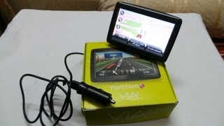 Tomtom VIA 125 GPS Navigation Device Review And Video Demo [upl. by Siuol]