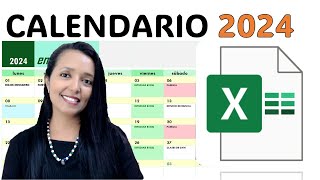 CREA UN CALENDARIO DE ACTIVIDADES 2024 SUPER FACIL Y RÁPIDO EN EXCEL Y SIN FORMULAS [upl. by Suiramaj527]