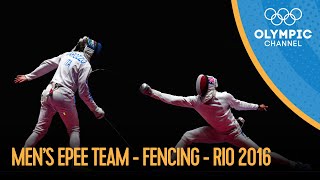 Fencing Mens Epee Team  Rio 2016 Replays [upl. by Aay]