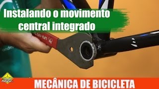 Como instalar o movimento central integrado numa bicicleta aro 29 [upl. by Mellar]