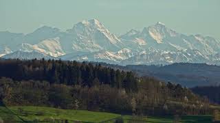 sunset alpes Gebenstorf Switzerland [upl. by Ahsinat]