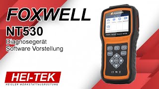 Foxwell NT530 Diagnosegerät Software Vorstellung [upl. by Bremer]