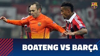 KevinPrince Boatengs goals versus FC Barcelona [upl. by Eelorac]