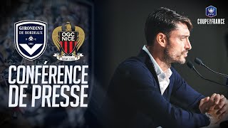 La conférence de presse avant BordeauxNice [upl. by Leblanc]