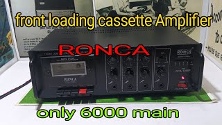 RONCA front loading cassette Amplifier 6000 main sold  7017955609 [upl. by Breana]