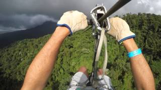 SkyTrek Vulcão Arenal  tirolesa  Costa Rica [upl. by Limaj]