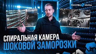 Как производят замороженные слойки Расстойка на 2тнчас Спиральная камера шоковой заморозки [upl. by Anehsuc44]