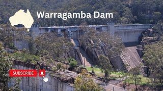 Warragamba dam view from observation platform a few kilometres away New South Wales Australia A U [upl. by Tumer]