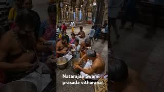 Karthika masam Natarajan Swami prasada vitharana to day [upl. by Dwaine]