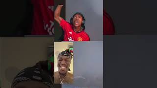 Speed Reacts to KSI new song ‘Thick of it’ While KSI is on FaceTime 😭youtube ishowspeed ksi song [upl. by Aiehtela]