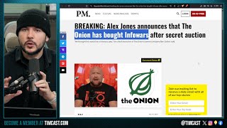 INFOWARS SHUTTING DOWN The Onion Bought Alex Jones Network Jones Launches New Network To Continue [upl. by Eurd]