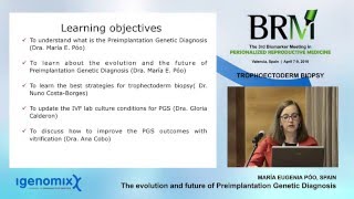 The evolution and future of Preimplantation Genetic Diagnosis  María Eugenia Póo [upl. by Anole]